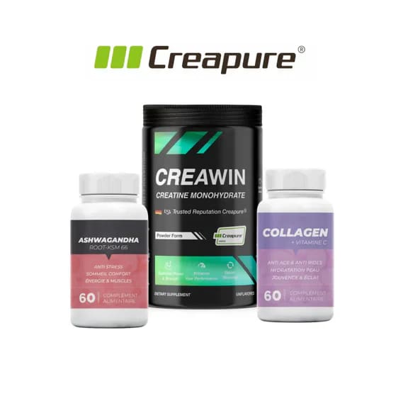 Creatine Creapure Creawin Tunisie 500 G + Collagen + Ashwagandha Creatine Creapure Creawin Tunisie 500 G + Collagen + Ashwagandha